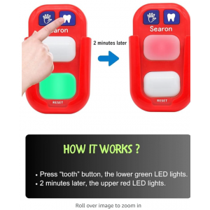 Searon Toothbrush Timer for Kids, 2 Minutes Teeth Brushing Timer, 20 Seconds Hands Washing Timer for Kids Brushing Teeth Washing Hands