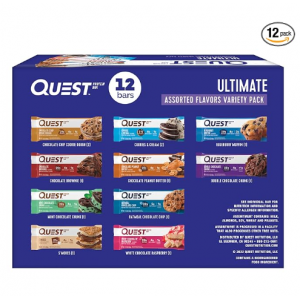 Quest Nutrition Ultimate Variety Pack Protein Bars, High Protein, Low Carb, Gluten Free, Keto Friendly, 12 Count