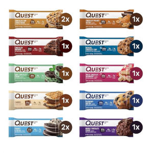 Quest Nutrition Ultimate Variety Pack Protein Bars, High Protein, Low Carb, Gluten Free, Keto Friendly, 12 Count