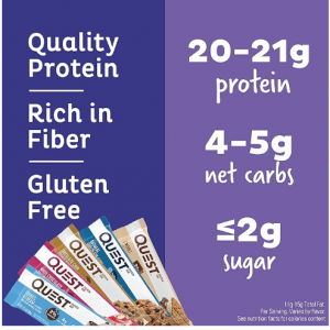 Quest Nutrition Ultimate Variety Pack Protein Bars, High Protein, Low Carb, Gluten Free, Keto Friendly, 12 Count