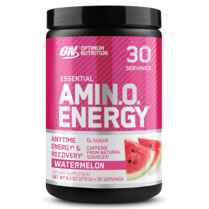 Optimum Nutrition Amino Energy - Pre Workout with Green Tea, BCAA, Amino Acids, Keto Friendly, Green Coffee Extract, Energy Powder - Watermelon, 30 Se