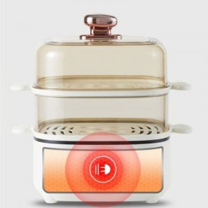 110V export electric steamer multifunctional electric boiling pot Electric hot pot large capacity three layers above steaming under cooking transparen