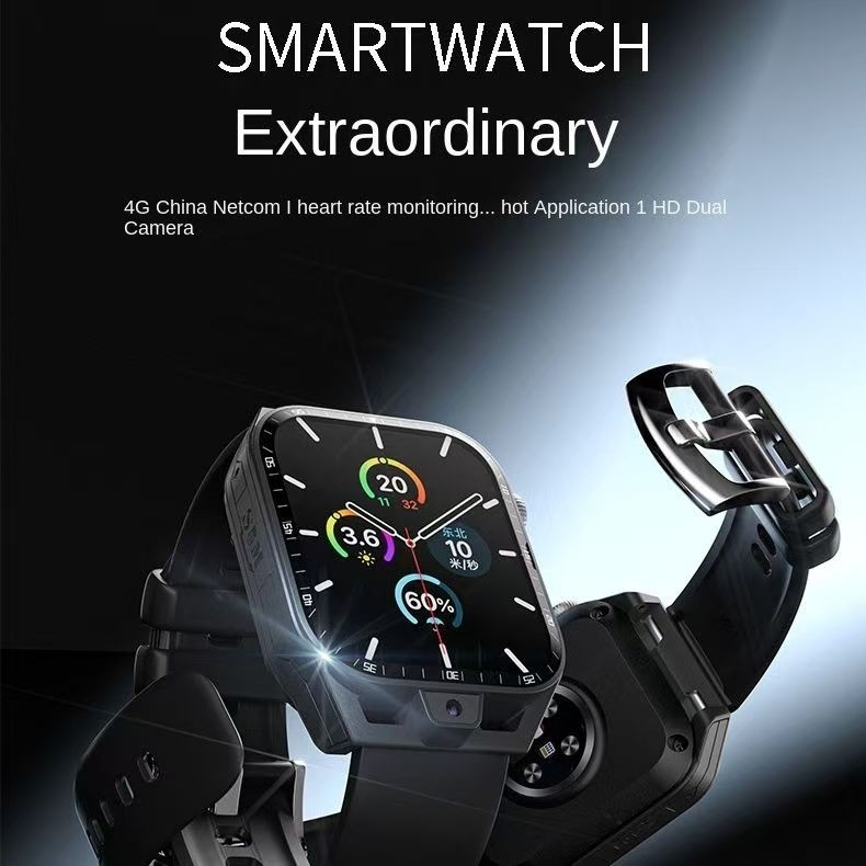 4G full Netcom Android smart card phone Watch 5 dual camera with heart rate measurement NFC function 0.4kg