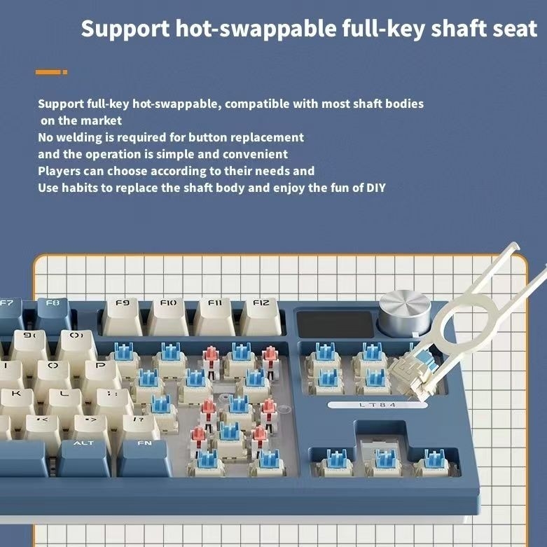 1.3kg high appearance level 2.4G wireless Bluetooth mechanical keyboard