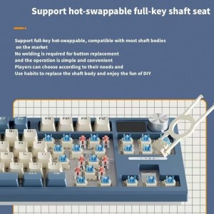 1.3kg high appearance level 2.4G wireless Bluetooth mechanical keyboard