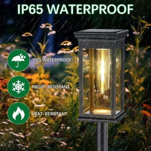 Solar ground plug-in light tungsten light outdoor waterproof lighting night light garden lawn landscape atmosphere light 1kg