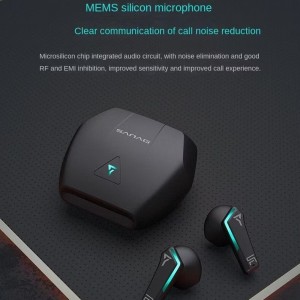 Bluetooth headset Wireless two-ear esports game without delay call CVC noise reduction low delay 0.2kg