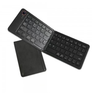 New two-fold portable mini wireless bluetooth keyboard mobile phone, tablet, notebook, office three systems