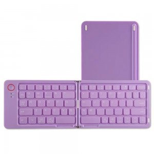 New two-fold portable mini wireless bluetooth keyboard mobile phone, tablet, notebook, office three systems
