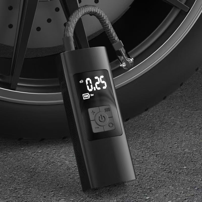 0.9kg portable car air pump, tire electric handheld air pump, intelligent wireless bicycle air pump