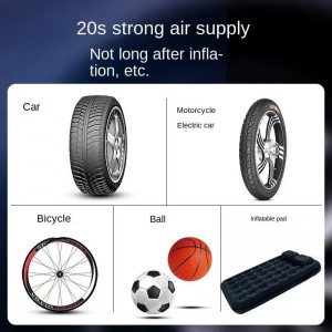 0.9kg portable car air pump, tire electric handheld air pump, intelligent wireless bicycle air pump