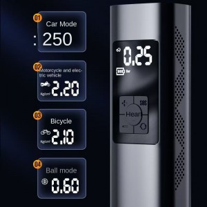 0.9kg portable car air pump, tire electric handheld air pump, intelligent wireless bicycle air pump