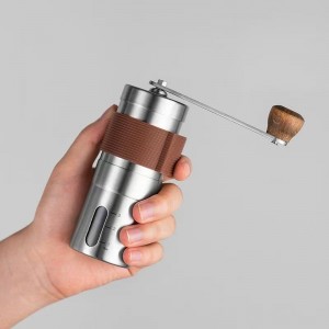 Portable hand-cranked coffee machine, 304 stainless steel coffee grinder, hand-cranked grinder, 0.4kg