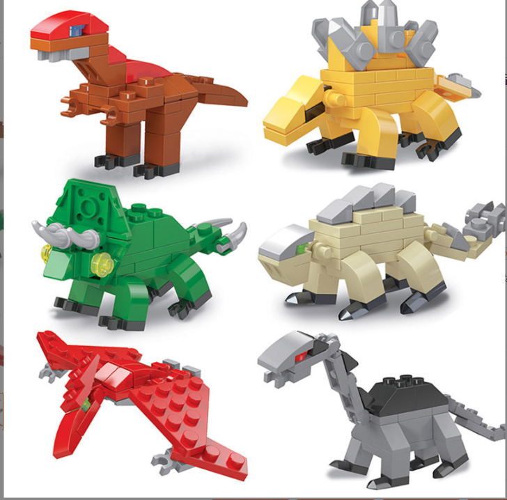 Twist egg building block toy, funny children&#039;s dinosaur twist egg assembly, small particle assembly, compatible with Lego manufacturer wholesale