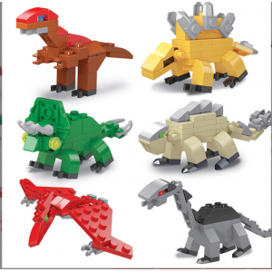 Twist egg building block toy, funny children&#039;s dinosaur twist egg assembly, small particle assembly, compatible with Lego manufacturer wholesale