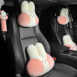 Car head pillow neck pillow Internet celebrity women&#039;s car pillow pair of cartoon cute cervical spine pillow car seat pillow