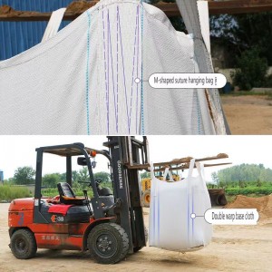 brand new ton bags, thickened 1 ton, 2 tons woven hanging bags, container bags, particle tonnage bags, wear-resistant ton bags