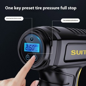 Wireless charging car handheld intelligent digital display household car electric portable tire air pump Vehicle air pump