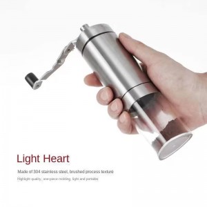 New triangle hand coffee machine Stainless steel household hand coffee grinder bean coffee mill 0.32kg