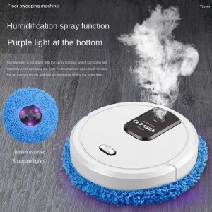 1.3kg household intelligent mopping robot spray air humidifier Purple light dry and wet dual purpose floor washer