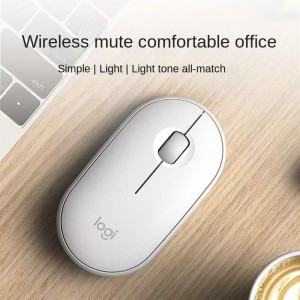 Logitech Pebble Wireless Bluetooth Silent Mouse Office Business 0.1kg