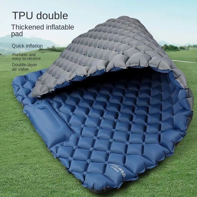 Outdoor automatic inflatable mattress outdoor moisture-proof mat camping tent floor mat foldable and thickened