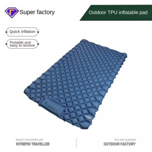 Outdoor automatic inflatable mattress outdoor moisture-proof mat camping tent floor mat foldable and thickened